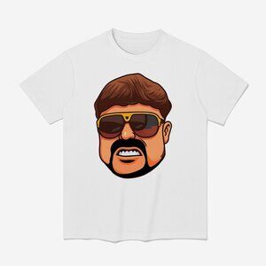 Ibiza Final Boss Jack Kay Big Head Graphic T-Shirt Funny Party Tee 98